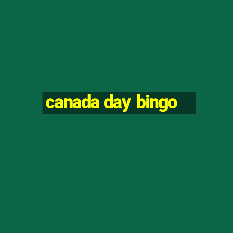 canada day bingo