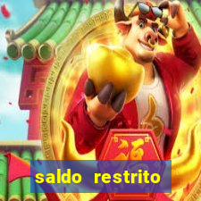 saldo restrito sporting bet