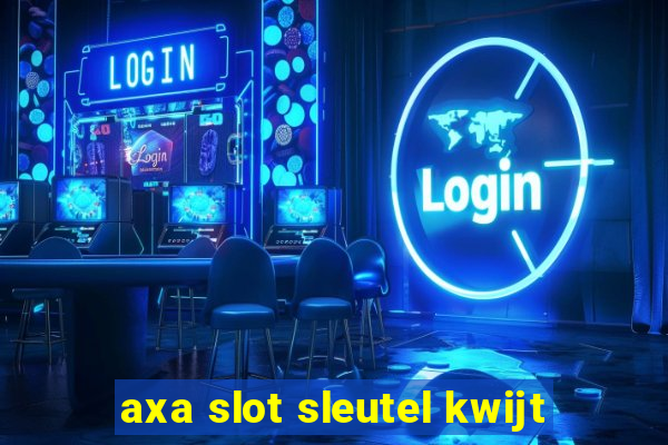 axa slot sleutel kwijt