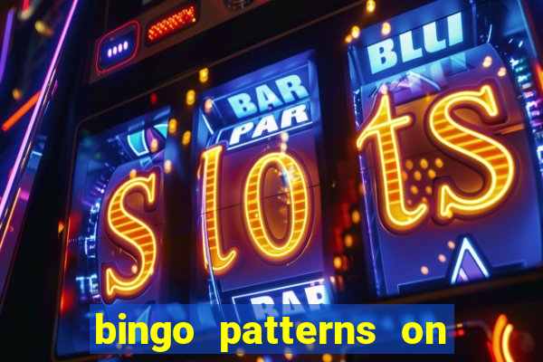 bingo patterns on slot machines