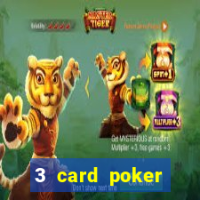 3 card poker casino odds