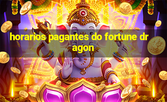 horarios pagantes do fortune dragon