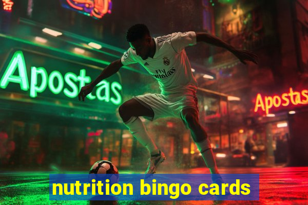 nutrition bingo cards