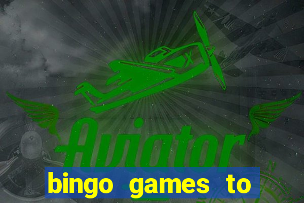 bingo games to play for free