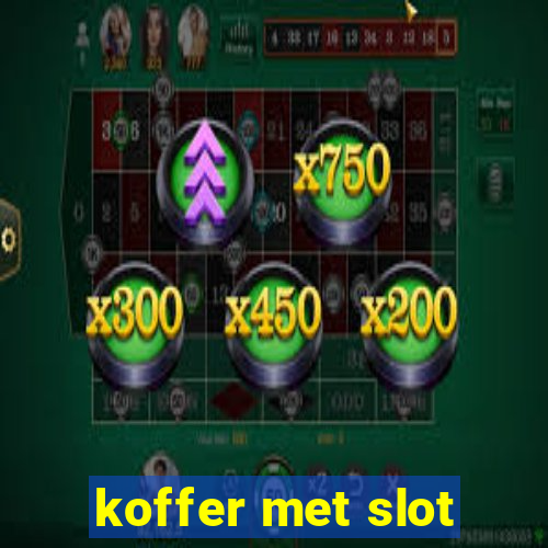 koffer met slot