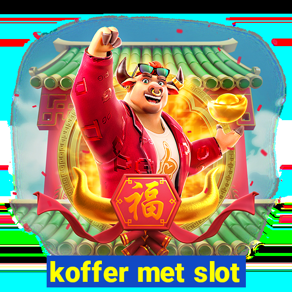 koffer met slot