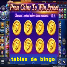 tablas de bingo para imprimir en excel