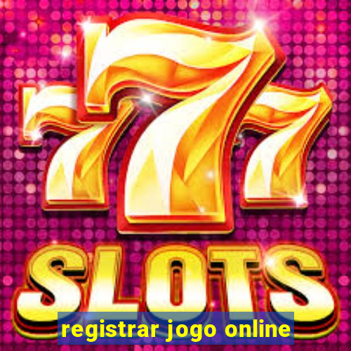 registrar jogo online