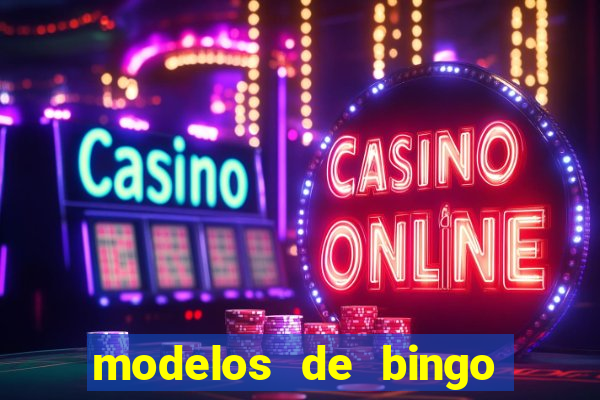 modelos de bingo para imprimir