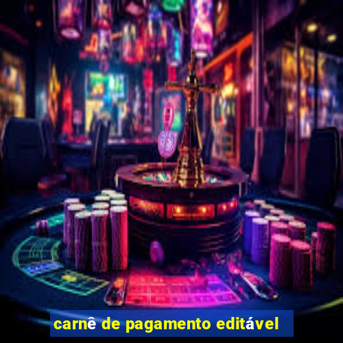 carnê de pagamento editável