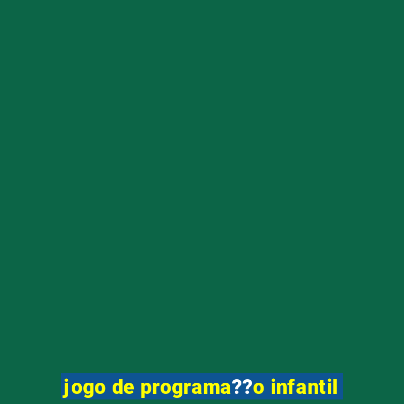 jogo de programa??o infantil