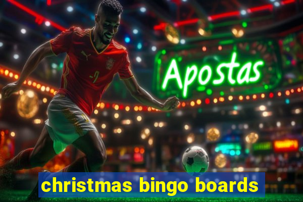 christmas bingo boards