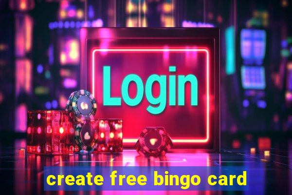 create free bingo card