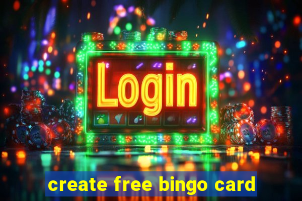 create free bingo card