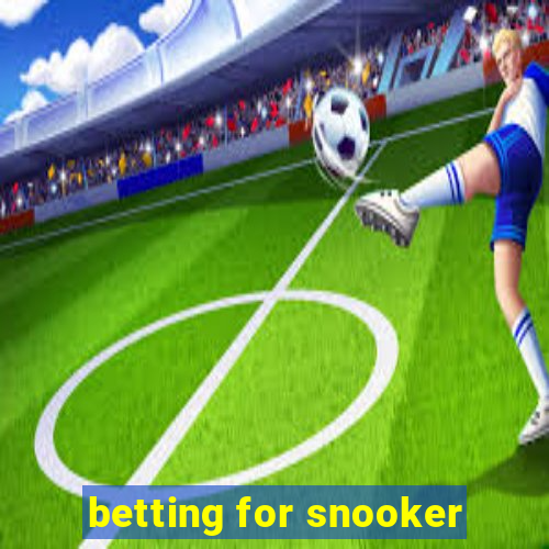 betting for snooker