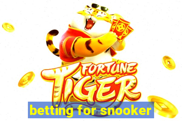 betting for snooker