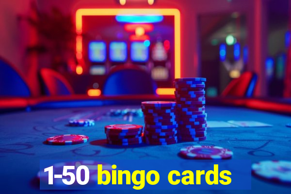 1-50 bingo cards