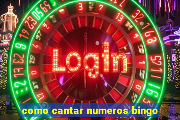 como cantar numeros bingo