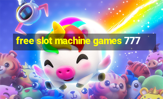 free slot machine games 777