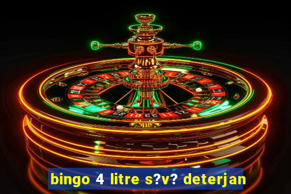 bingo 4 litre s?v? deterjan