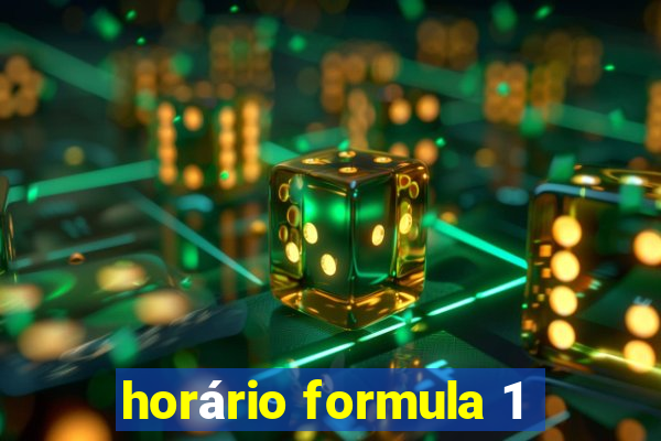 horário formula 1