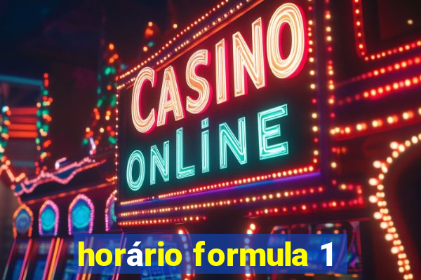 horário formula 1