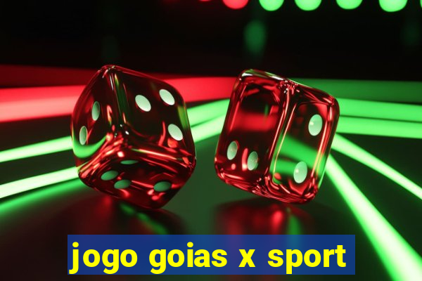 jogo goias x sport