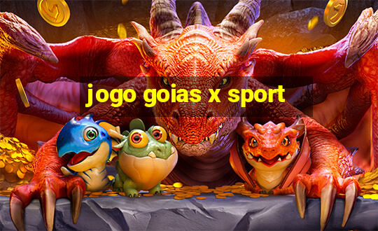 jogo goias x sport