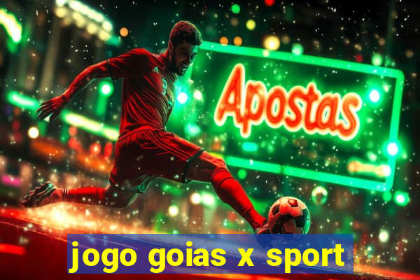 jogo goias x sport