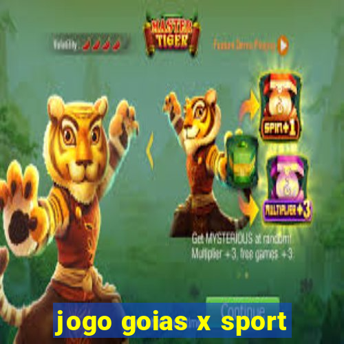 jogo goias x sport