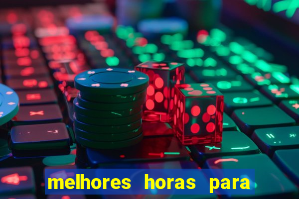 melhores horas para jogar fortune tiger