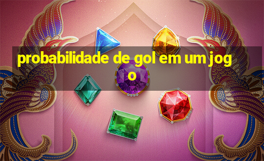 probabilidade de gol em um jogo