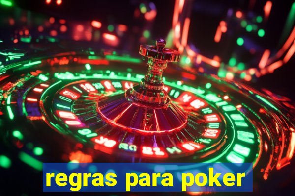 regras para poker