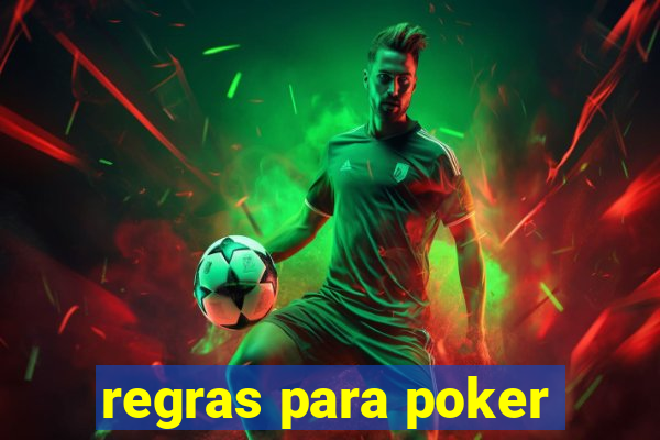 regras para poker