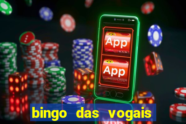 bingo das vogais colorido para imprimir