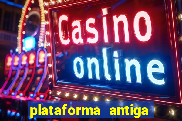 plataforma antiga de jogos