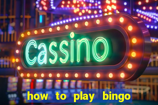 how to play bingo for money