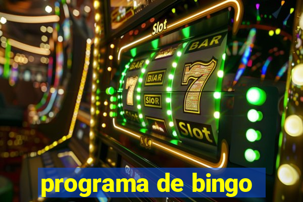 programa de bingo