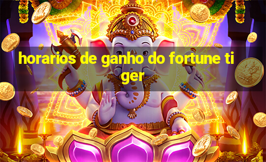 horarios de ganho do fortune tiger