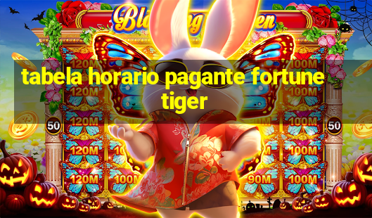 tabela horario pagante fortune tiger