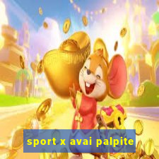 sport x avai palpite