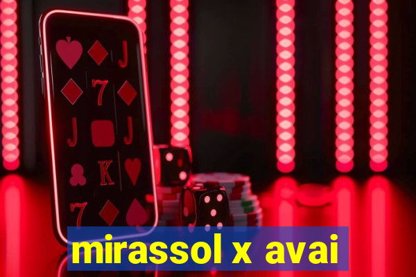 mirassol x avai