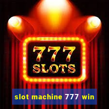 slot machine 777 win