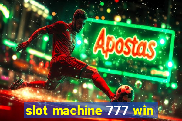 slot machine 777 win