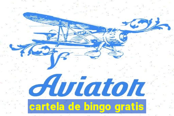 cartela de bingo gratis