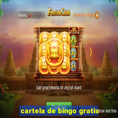 cartela de bingo gratis