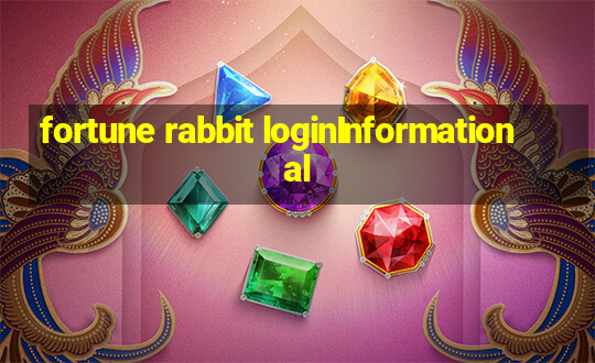 fortune rabbit loginInformational