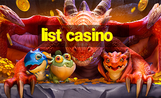 list casino