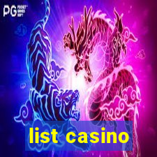 list casino