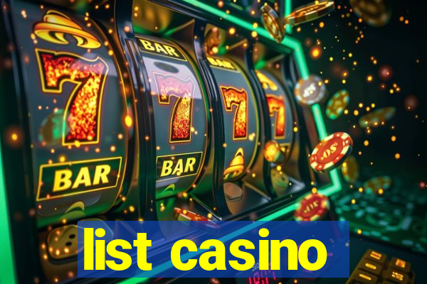 list casino